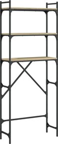 vidaXL sonoma tölgy színű szerelt fa mosógéppolc 67 x 25 x 163 cm