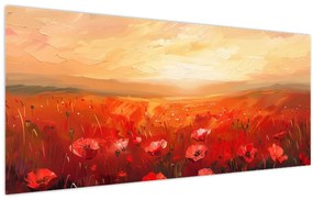 Kép - Mező pipacsok (120x50 cm)