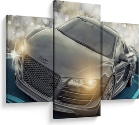 Audi autó képe - szürke (90x60 cm)