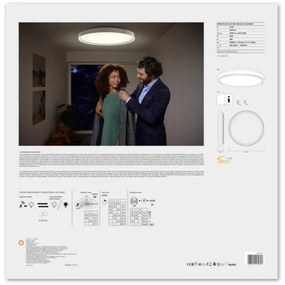 Ledvance - LED Mennyezeti lámpa érzékelős PLATE LED/32W/230V 3000K