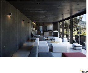 SLV 232535 SITRA CUBE Modern Kültéri Fali Lámpa Antracit GX53 IP44