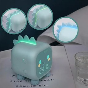 LED RGBW Dimmelhető gyermek éjszakai kislámpa ébresztőórával FILIP LED/1,5W/5V 1500 mAh