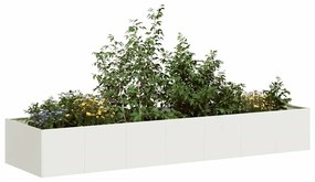 vidaXL fehér acél növénytartó 280x80x40 cm