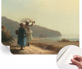 Dekoratív Öntapadós Tapéta Divatos Minták Tengerparti séta 312x219 cm