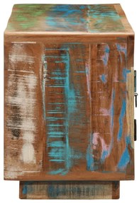 tömör újrahasznosított fa TV-szekrény 110 x 30 x 40 cm
