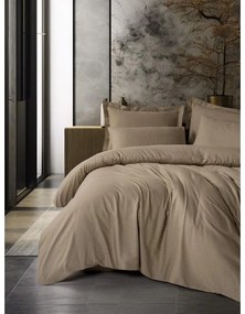 Barna kétszemélyes-hosszabbított renforcé pamut ágyneműhuzat 240x220 cm Checkered – Mila Home Luxury