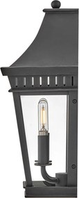 Hinkley lighting klasszikus kültéri fali lámpa chapel hill fekete átlátszó elshk-chapel-hill7mb IP44