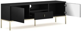 Tv Állvány Fekete/Arany Színben. MAGGIORE MA01. 155 cm.