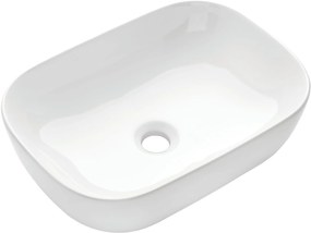 Invena Vitoria mosdótál 45.5x32 cm négyszögletes mosdótálak fehér CE-48-001