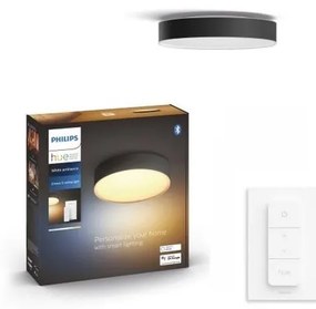 Philips -LED dimmelhető lámpatest Hue ENRAVE S LED/9,6W/230V Ø 261 mm fekete+távirányító