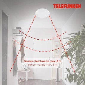 Telefunken 601206TF - LED Fürdőszobai mennyezeti lámpa LED/15W/230V átm. 28 cm