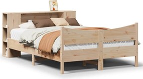 vidaXL tömör fenyőfa ágy matrac nélkül 120 x 190 cm