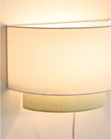 Fehér-türkiz gyerek lámpa textil búrával Bianella – Kave Home