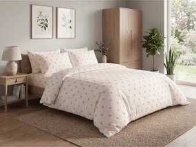 Pamut ágynemű PINK HEART CHARM fehér, 100% pamut Ágyneműhuzat mérete: 70 x 90 cm | 140 x 200 cm