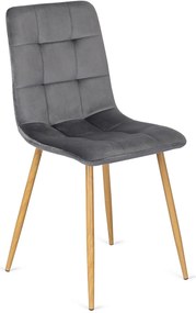 Szürke Bársony Étkezőszék. FREDY