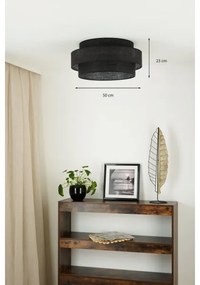 Brilagi - SPACE YUTE LED mennyezeti lámpa 12W/230V, 50 cm, fekete