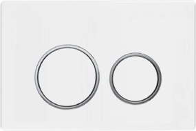 Bella öblítőgomb fehér króm Geberit Omega wc állványhoz