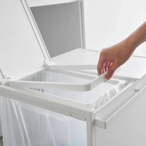 Fehér fém szelektív szemetes Tower – YAMAZAKI