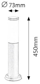 Rabalux 8147 - Kültéri lámpa BLACK TORCH 1xE27/25W/230V IP44