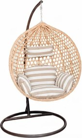 Világosbarna TROPIKAL függőszék állvánnyal