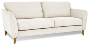 Fehér kordbársony kanapé 206 cm Paris – Scandic