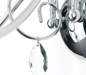 Orion WA 2-1093/2- Fali kristály lámpa ALESSIA 2xE14/40W/230V fényezett króm