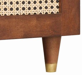 Dohányzóasztalok Barna 80 x 54 x 40 cm Kanna és tömör mango fa