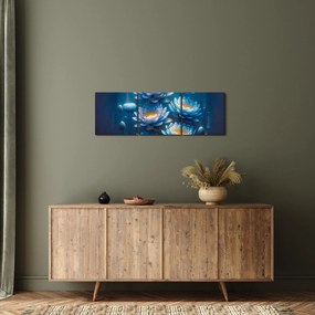 Kép - Tavirózsák a víz alatt (órával) (90x30 cm)