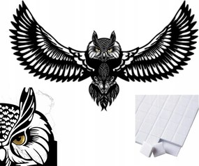 Bagoly Áttört Dekoráció Panel Vászonkép 3D Fali Dekoráció 60x35 cm Filin Top