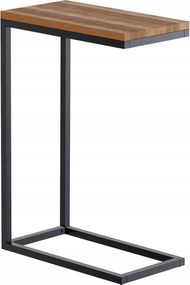 Manteo oldalasztal 46x25x67 cm fekete fa