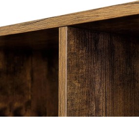 Könyvespolc, irodai polc 24 x 50 x 106 cm, rusztikus barna