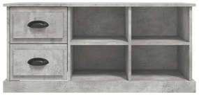 betonszürke szerelt fa TV-szekrény 102 x 35,5 x47,5 cm