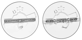 Ecolite WPCB2-24W/CR - LED Panel LEXA LED/12/18/24W/230V fekete