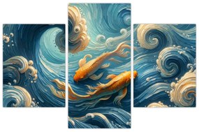 Kép - Aranyhalak (90x60 cm)