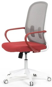 Forgószék piros szövettel. KA-S425 RED