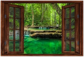 Poszterek 120x80 Erawan vízesés Thaiföld