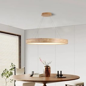 Brilagi -LED csillár kábelen FALCON WOOD LED/60W/230V 3000/4000/6000K 80 cm fa kivitel