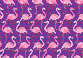 Flamingók poszter, fotótapéta, Vlies (104 x 70,5 cm)