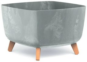 GRACIA SQUARE BETON EFFECT virágtartó 39 cm, szürke
