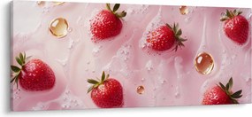 Kép - Eprek buborékokban (120x50 cm)