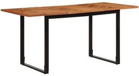 tömör akácfa étkezőasztal 160 x 80 x 75 cm