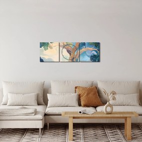 Kép – Kozmikus fa (órával) (90x30 cm)