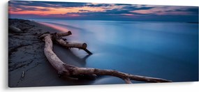 Egy kép a tengerparton naplementekor (120x50 cm)