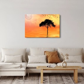 Kép egy fáról naplementekor (90x60 cm)