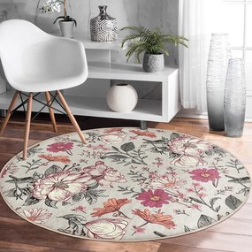 Mosható-robotporszívóval tisztítható kerek szőnyeg ø 80 cm Comfort – Mila Home
