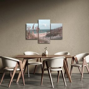 Kép - Rózsaszín strand (90x60 cm)