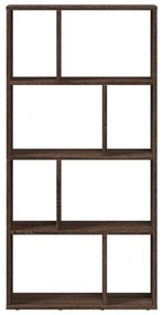 barna tölgy színű szerelt fa könyvespolc 60 x 20 x 120 cm