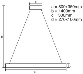 LED állítható fényerejű kristály csillár kábellel LED/90W/230V + DO