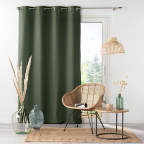 Khaki mikroszálas függöny 140x280 cm Absolu – douceur d'intérieur