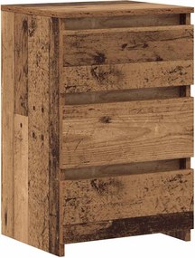vidaXL 2 db antik fa színű szerelt fa éjjeliszekrény 40x35x62,5 cm
